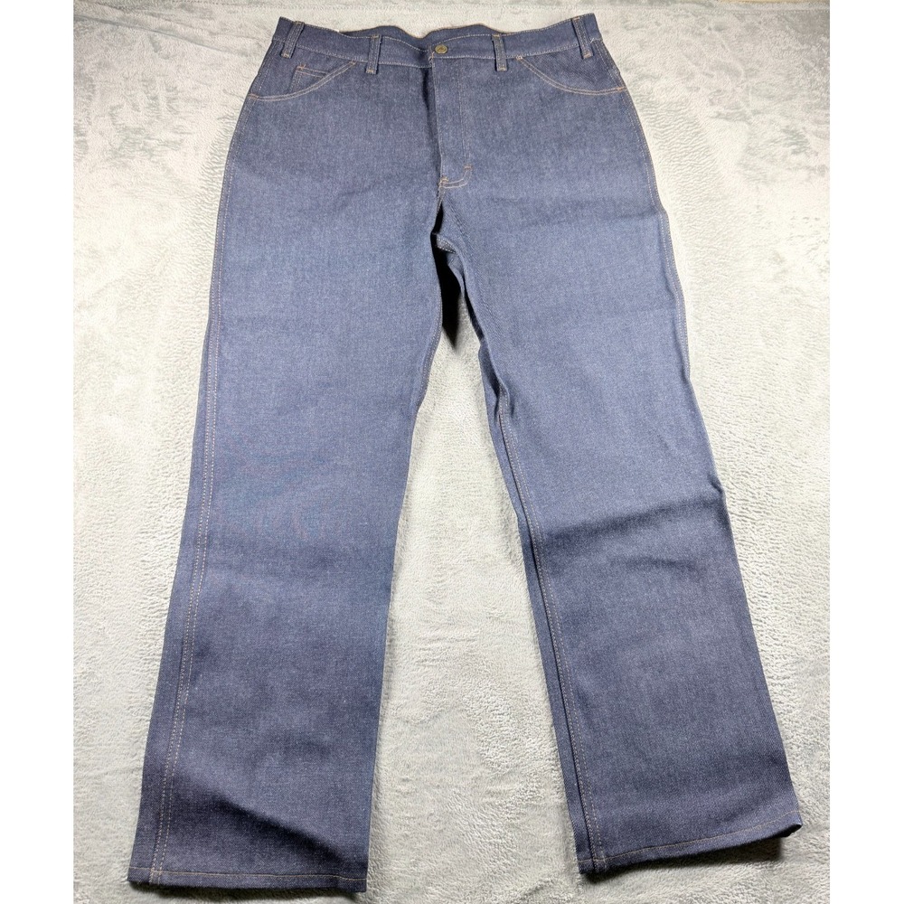 Vtg 80s Saddle King by Key Jeans 38x30 NOS Deadstock USA Raw Denim Bootcut